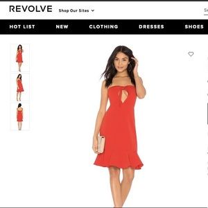 Bow tie strapless dress